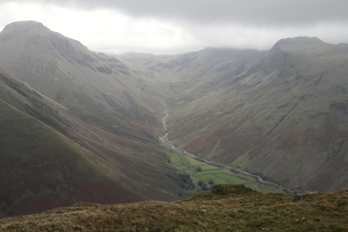 On Yewbarrow, Great Gable on Left, Cumbria